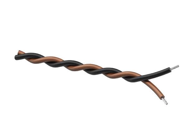 Procab PR4301 Twisted cable 2x0,25mm² black-brown 100m 